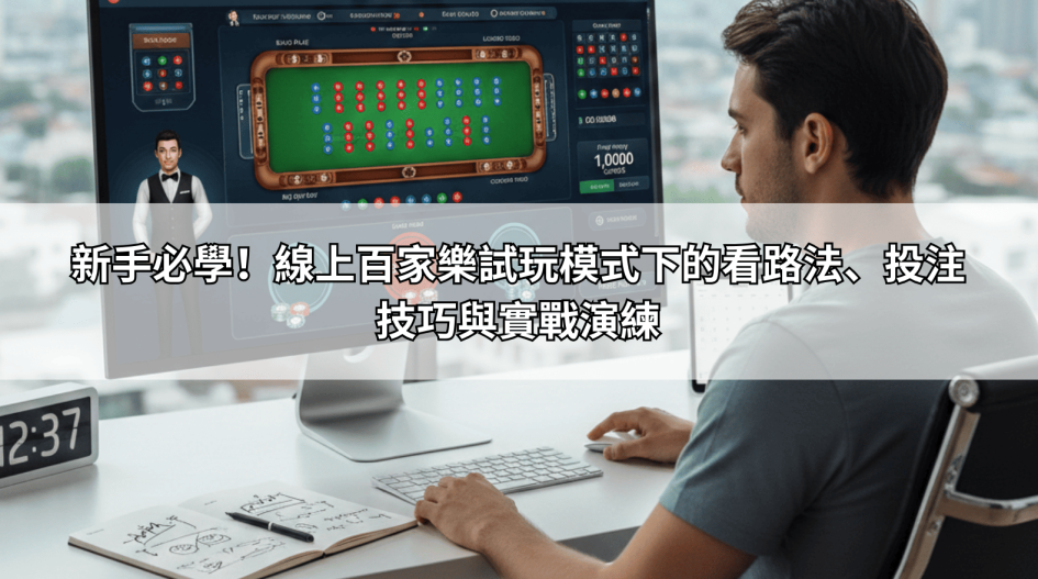 新手必學！線上百家樂試玩模式下的看路法、投注技巧與實戰演練